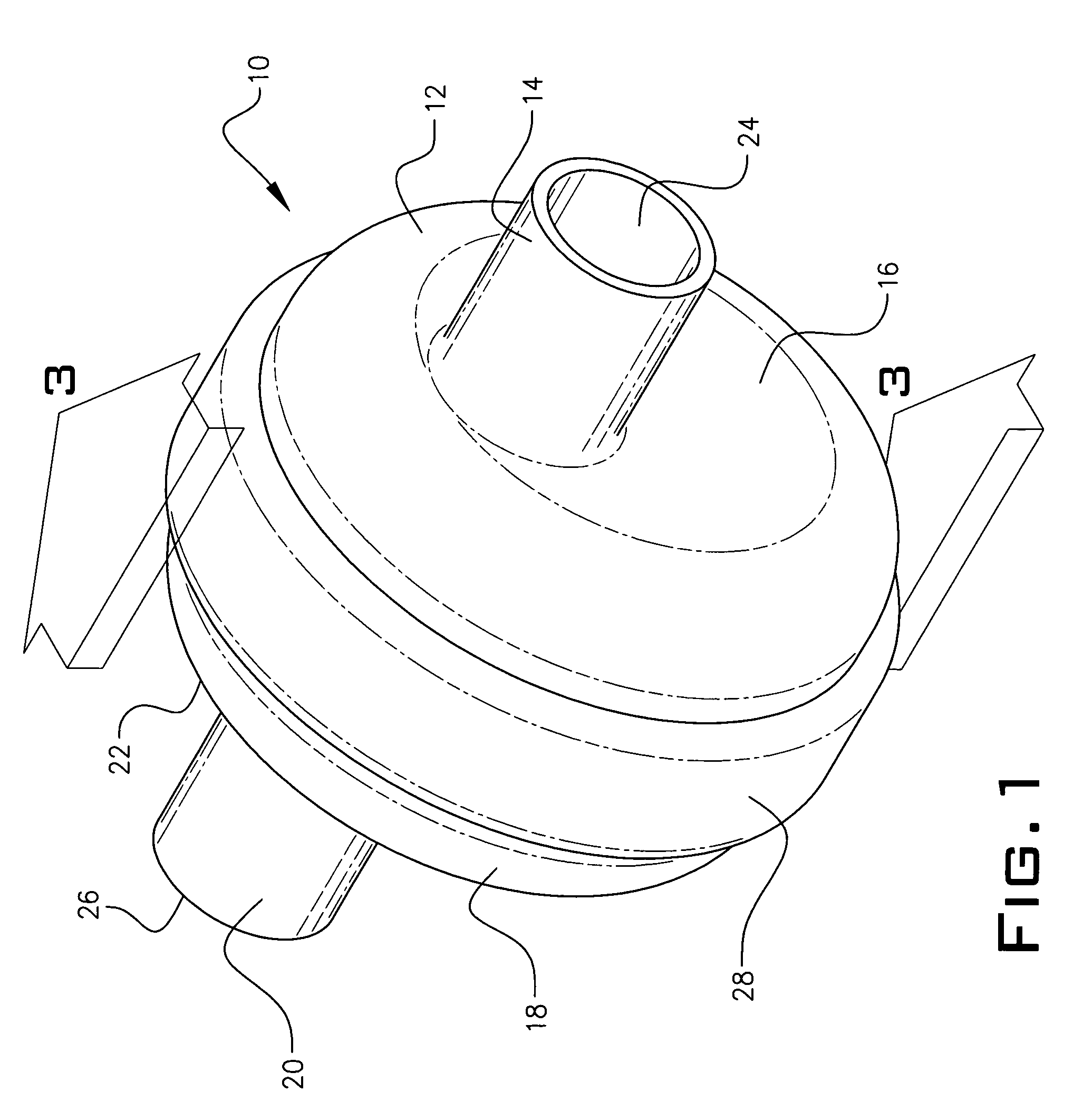 Heat-moisture exchanger with aerosol by-pass