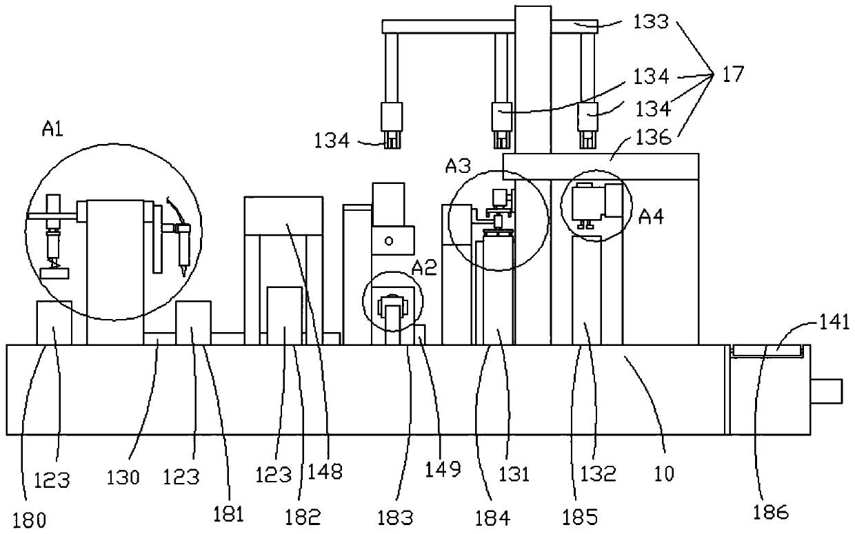 Automatic rubberizing equipment, method for tearing rubber ring body paper and automatic rubberizing method