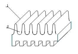 Heat transfer tube for improving tube bundle effect