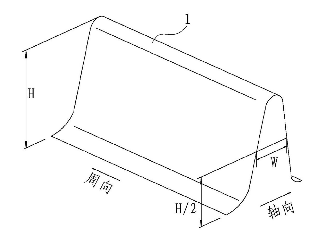 Heat transfer tube for improving tube bundle effect