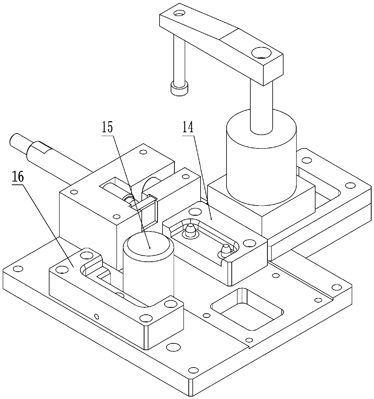 Aluminum alloy support assembling device