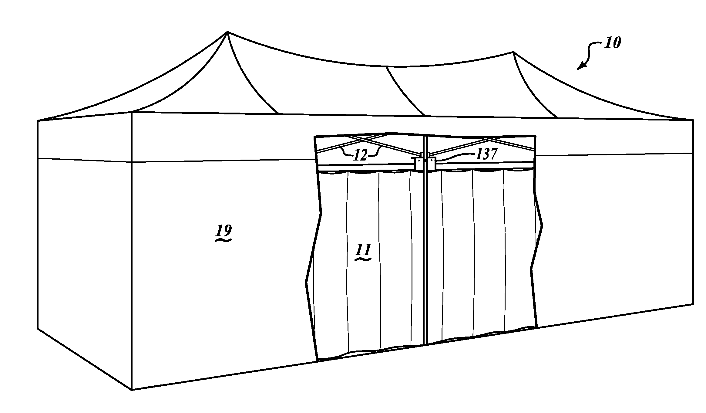 Method and framework for suspending acoustic absorption medium