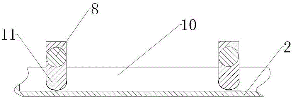 Mobile phone shell adopting moving heat dissipation