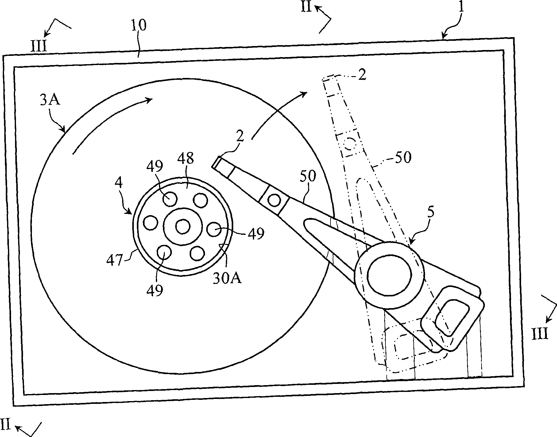 Magnetic head substrate, magnetic head and recording medium driving device