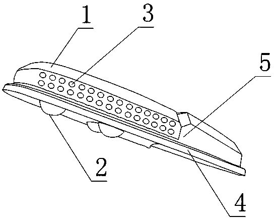 LED street lamp conducive to radiating