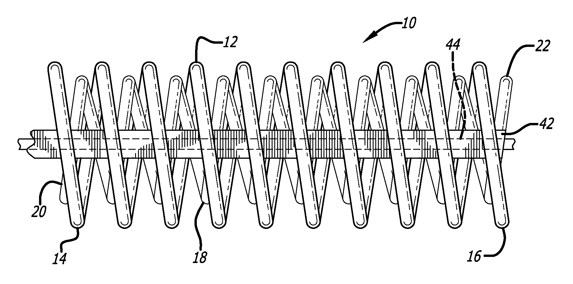 Vasoocclusive coil with biplex windings to improve mechanical properties