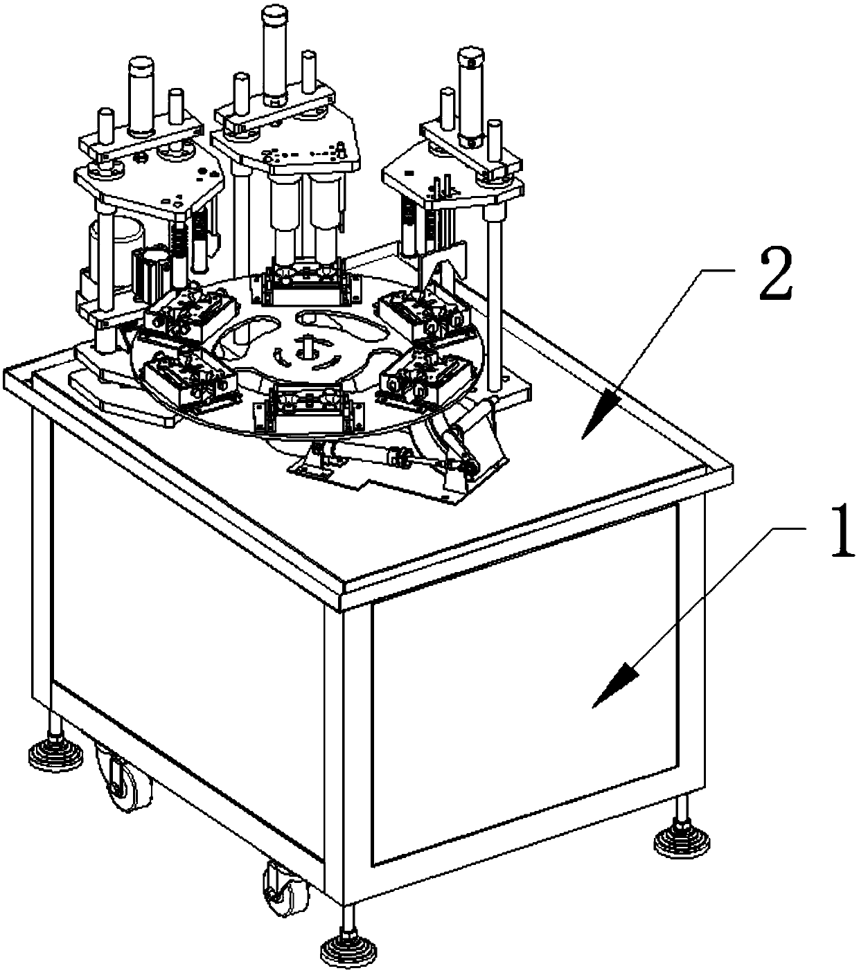 Longan husking and pitting machine