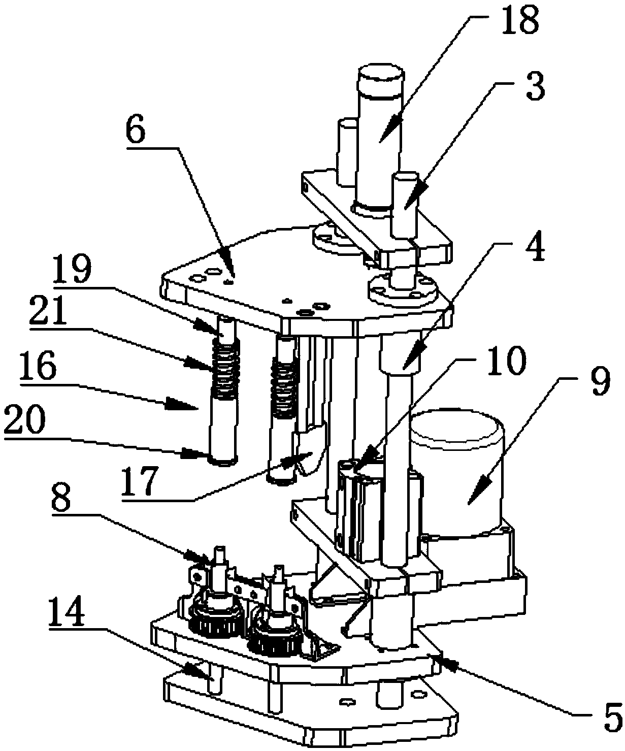 Longan husking and pitting machine