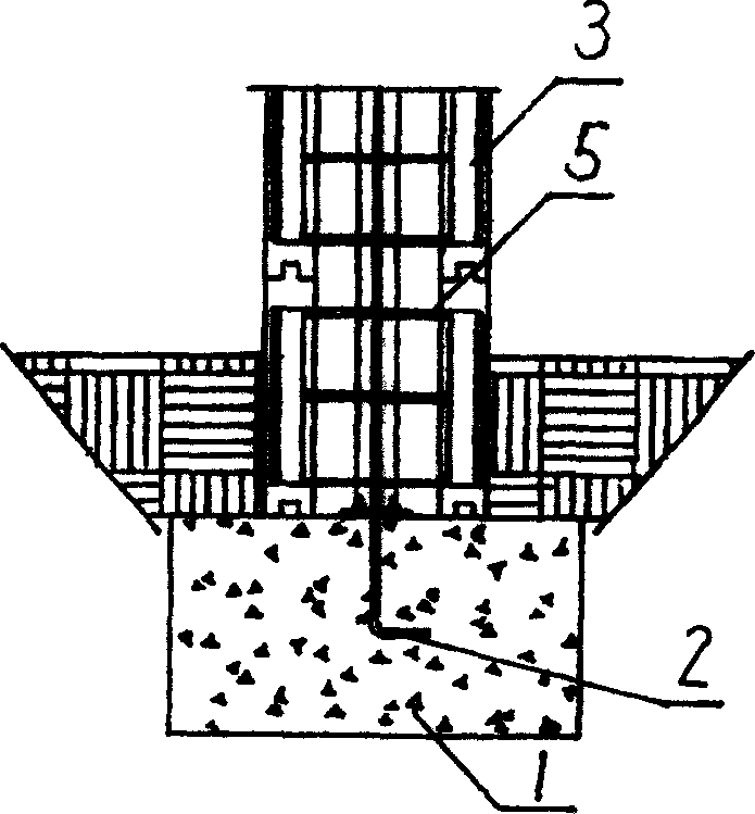 Composite heat insulation concrete shear wall structure system and its construction method