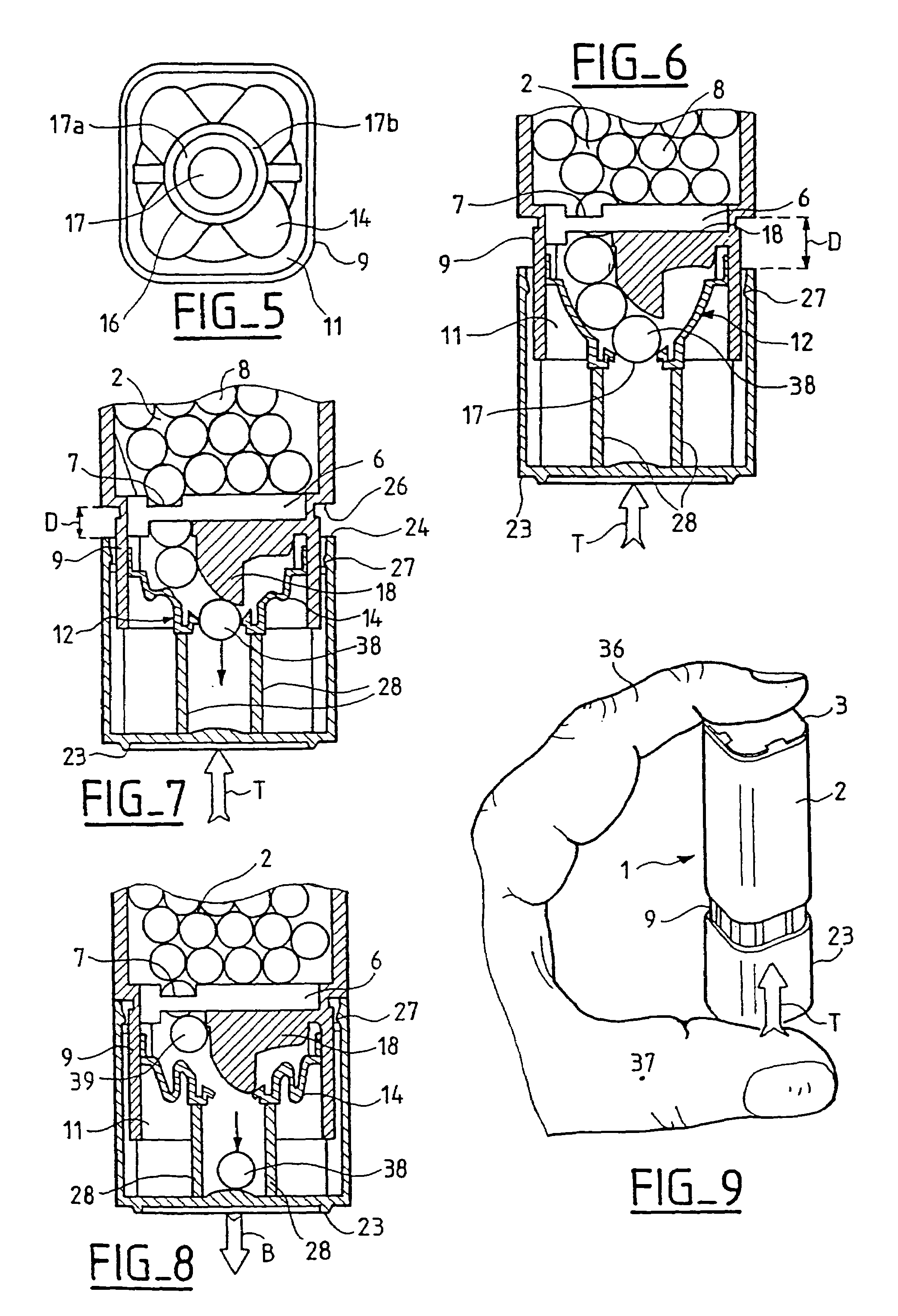 Dispenser of objects