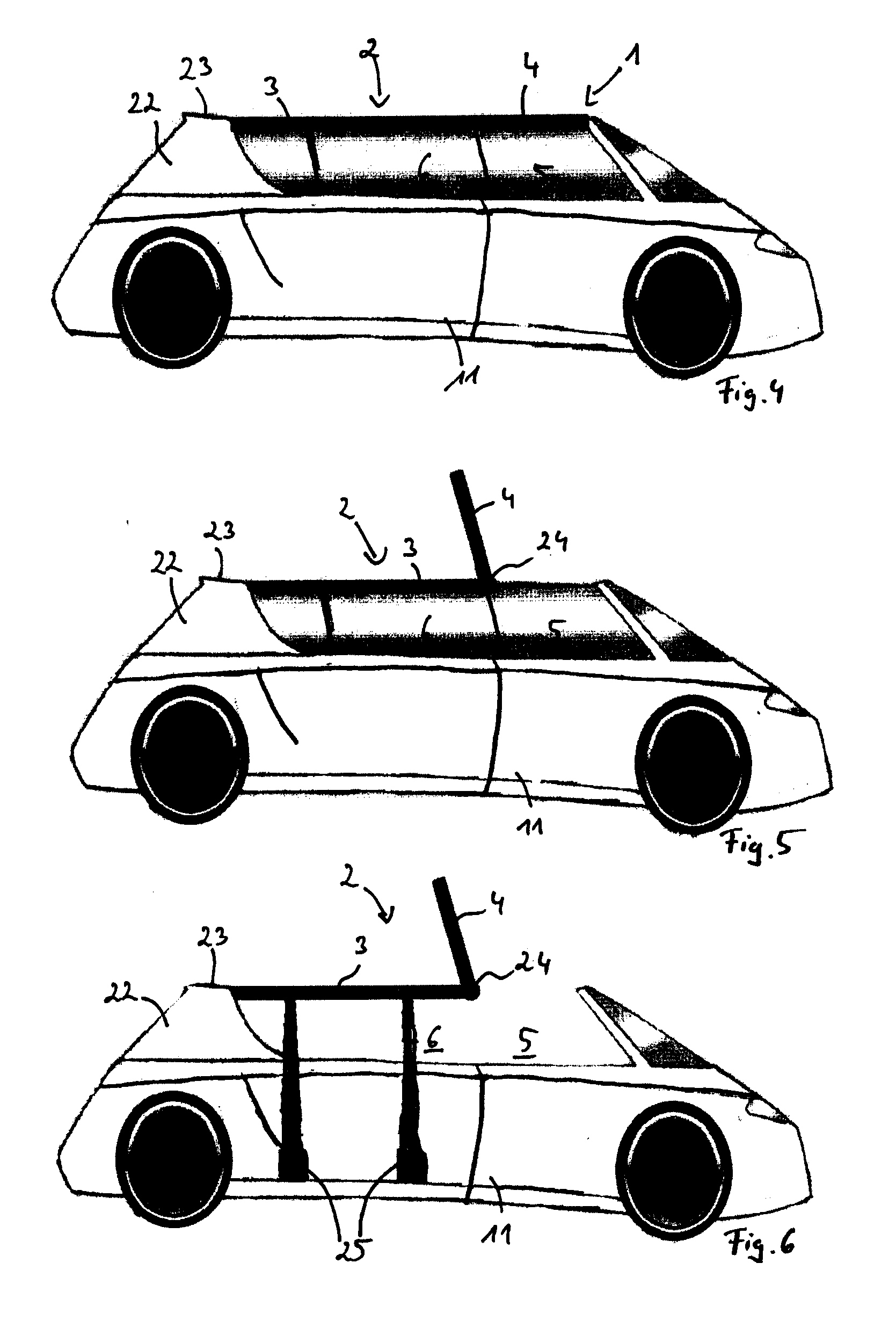 Vehicle having a hardtop roof