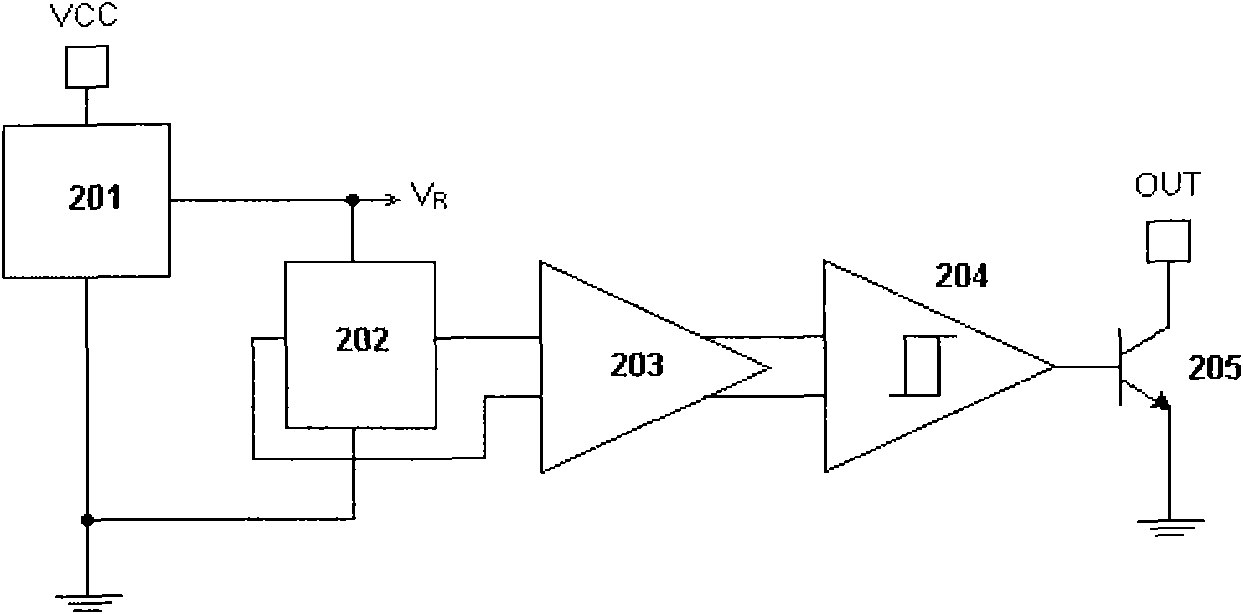 Hall switch circuit with temperature compensation