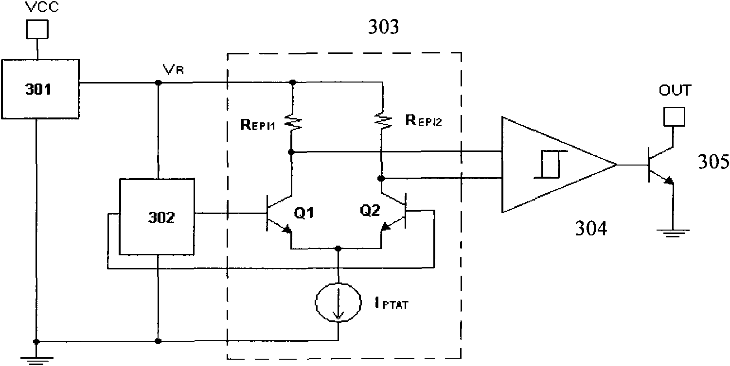 Hall switch circuit with temperature compensation