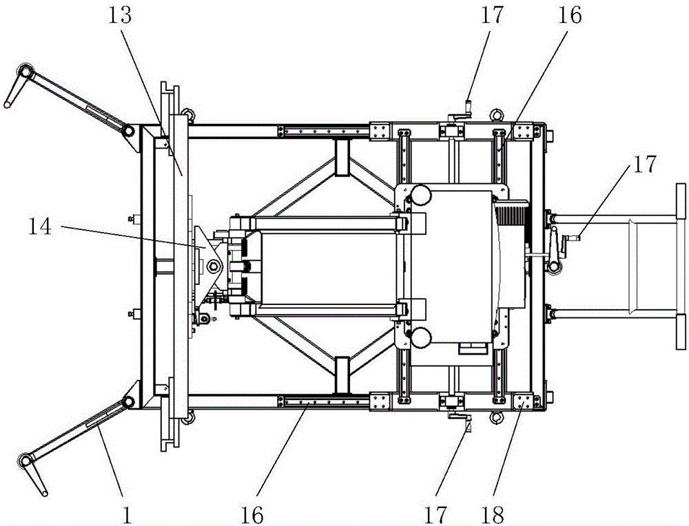 Novel six-degree-of-freedom satellite side plate mounting equipment