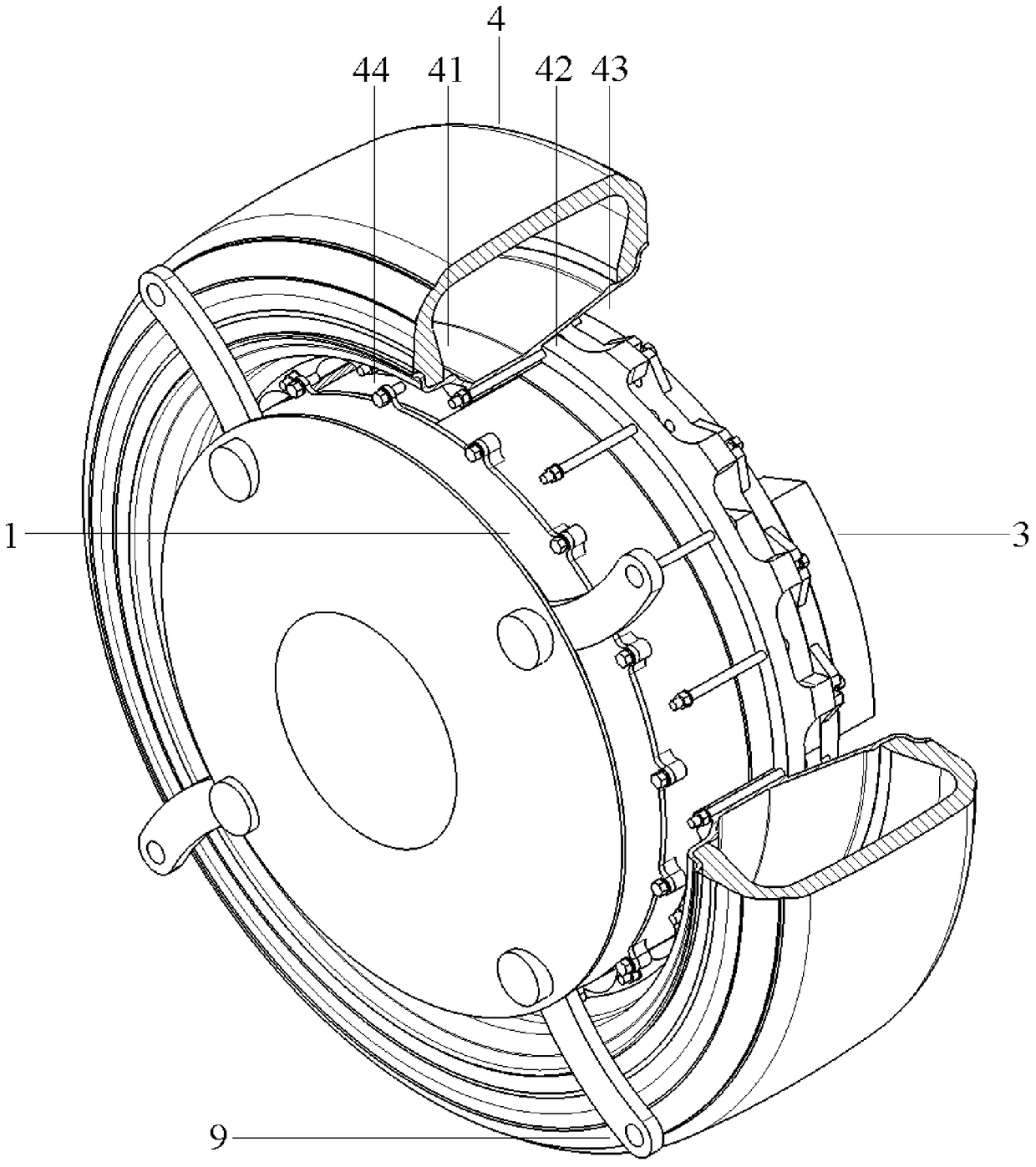 a wheel drive system