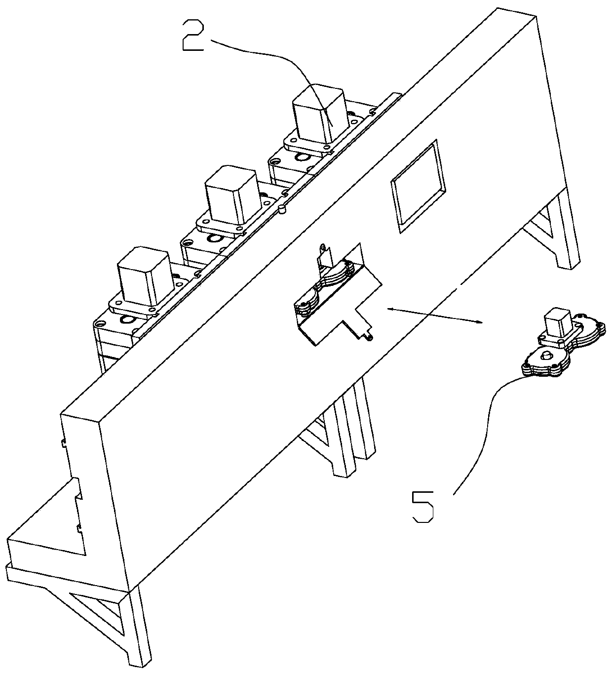 Wall-mounted automatic infusion device for inpatient department ward or intensive care unit