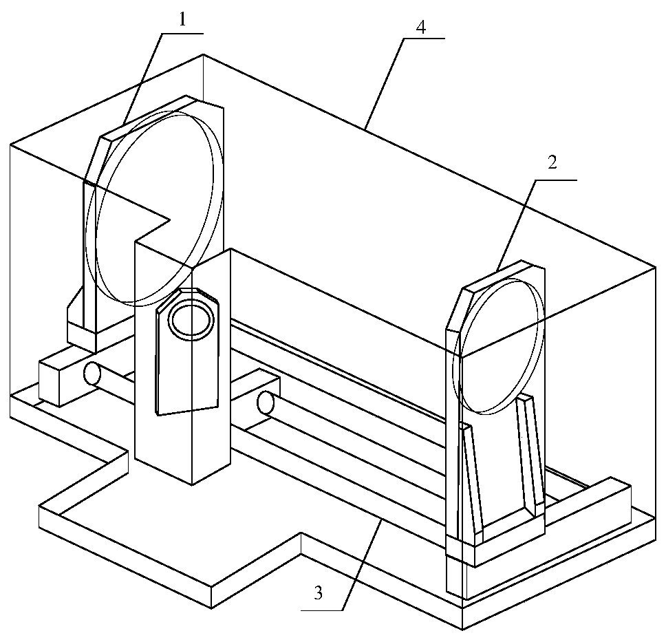 Optical system of a portable wide temperature range target simulator