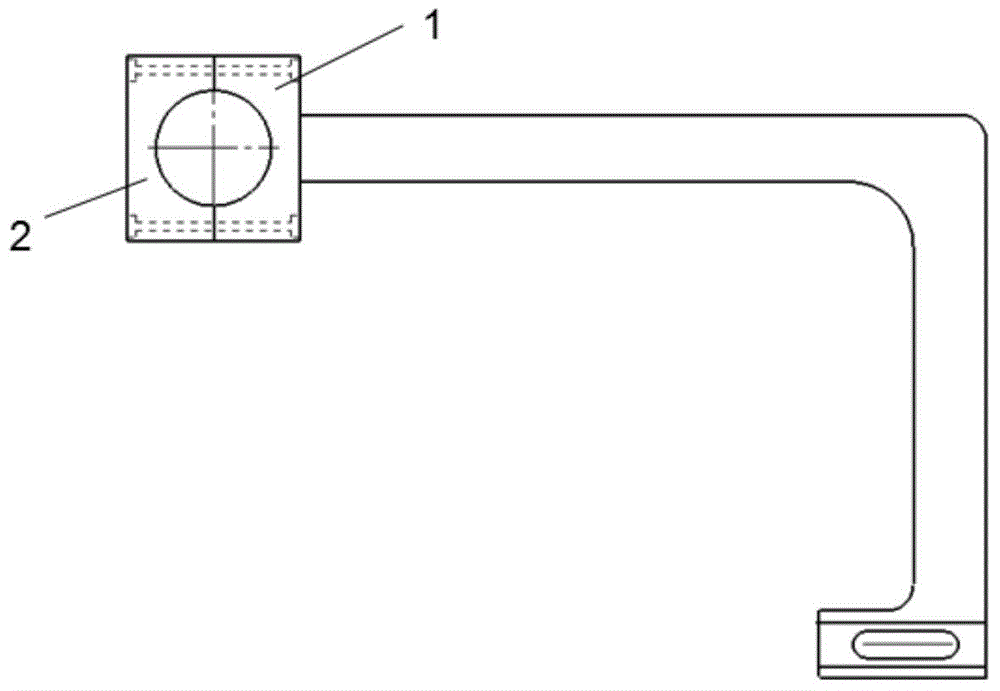 Test device for testing creep of metal materials under low stress