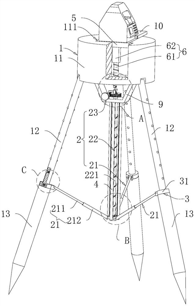 Surveying and mapping device for road investigation and surveying and mapping method thereof