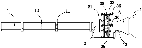 Pipeline inner wall shot blasting device