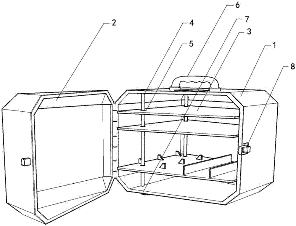 Storage box with adjustable storage space