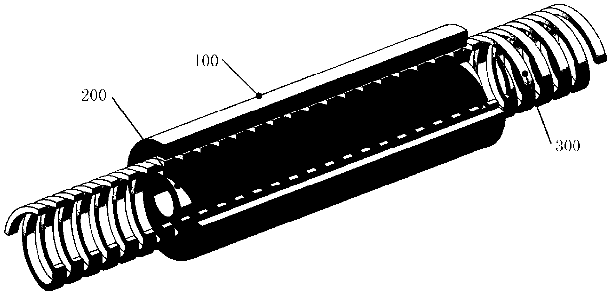 Novel magnetic field modulation type magnetic screw