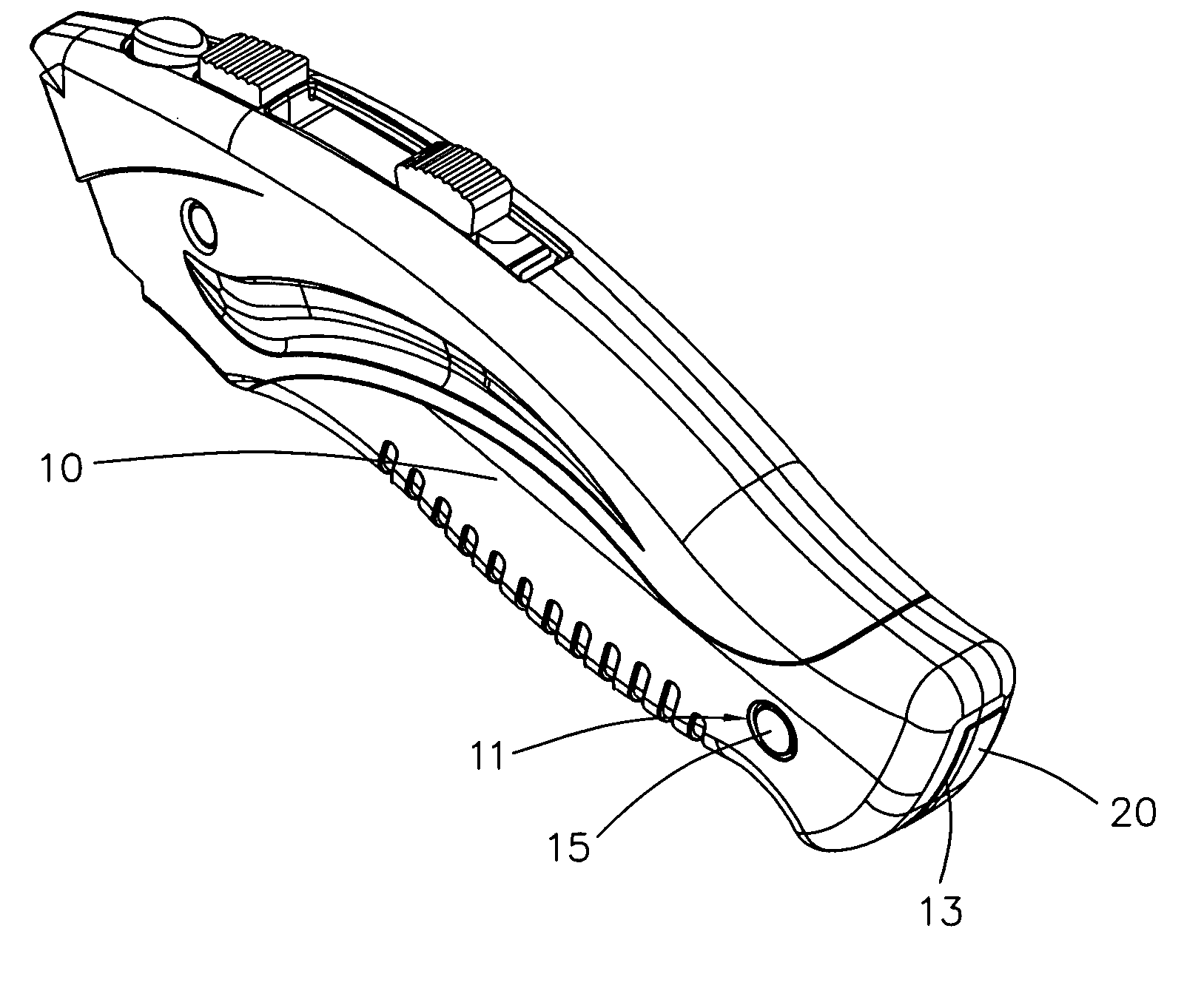 Knife assembly having quick release blade magazine