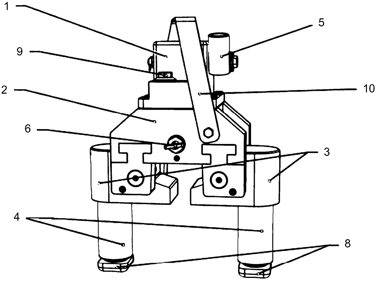 Hydraulic railhead track jack and use method thereof