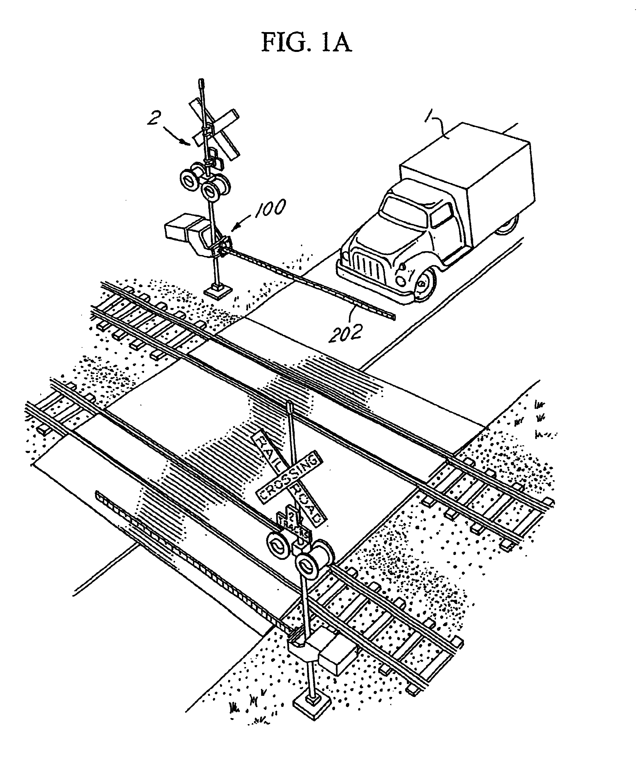 Two directional crossing gate arm protection assembly