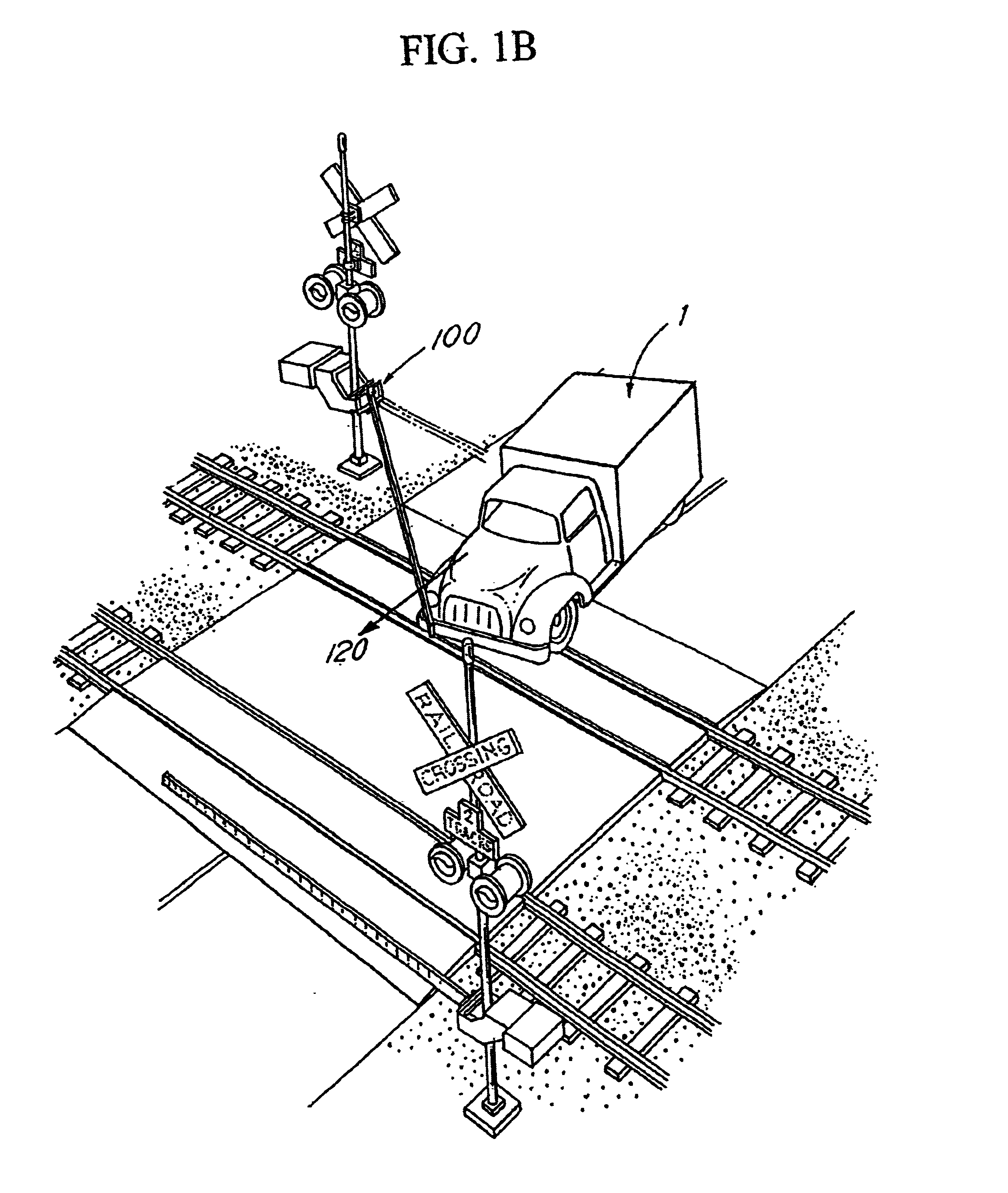 Two directional crossing gate arm protection assembly