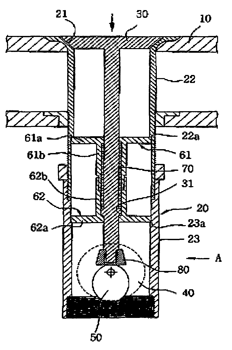 Apparatus for automatically operating a drain valve in a washstand