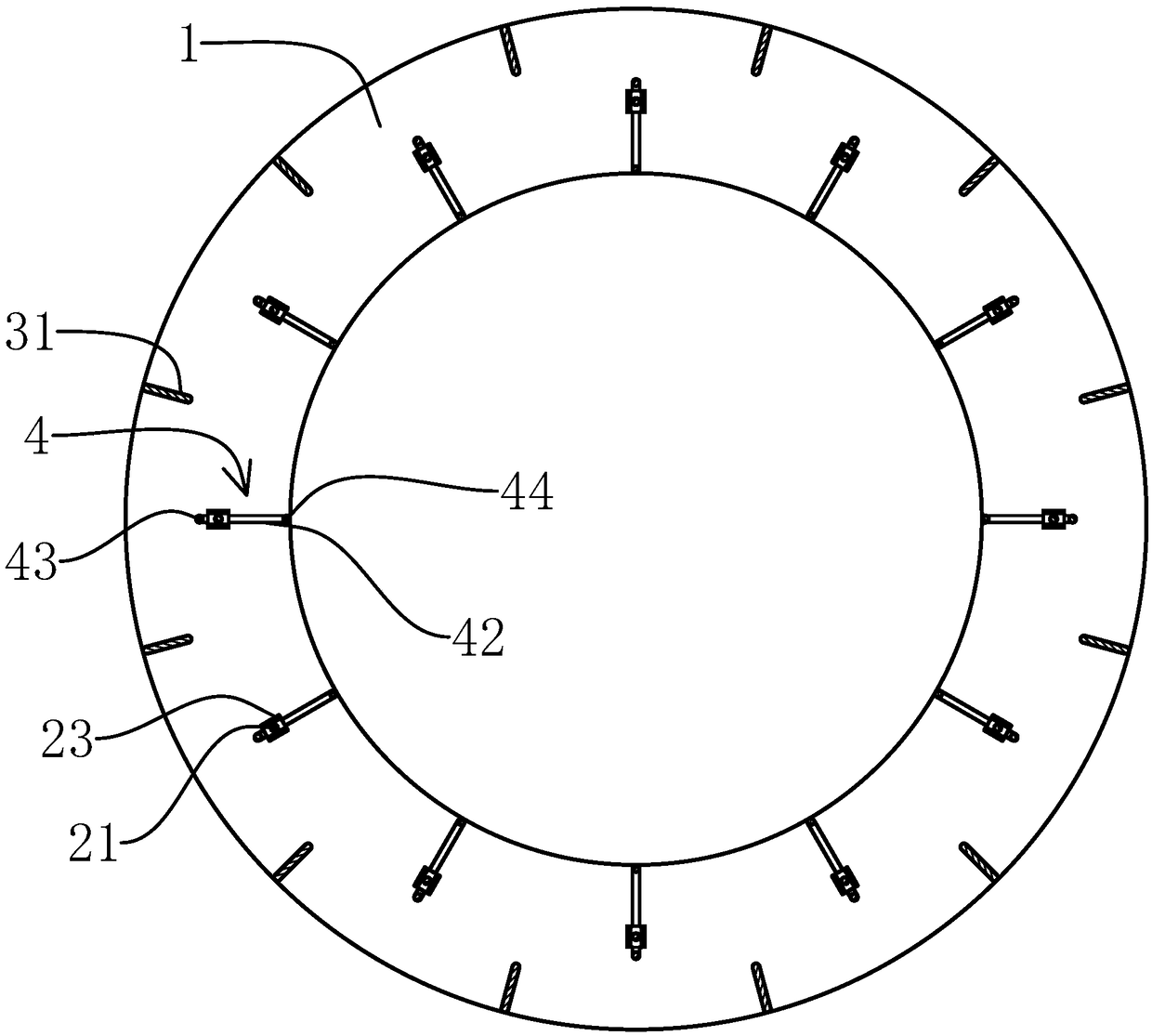 Adjustable purifier filtering device and use method thereof