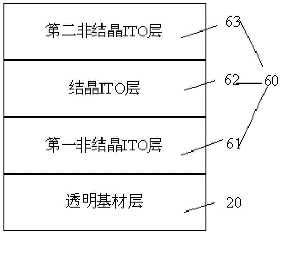 Transparent conductive film and capacitive touch screen comprising same