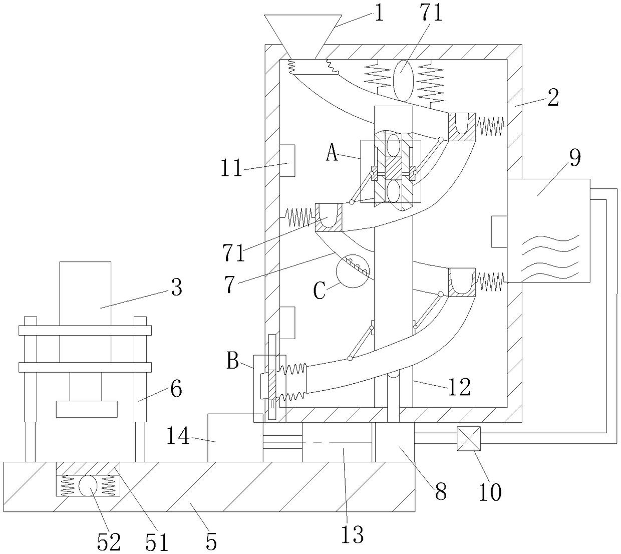 Tea brick press