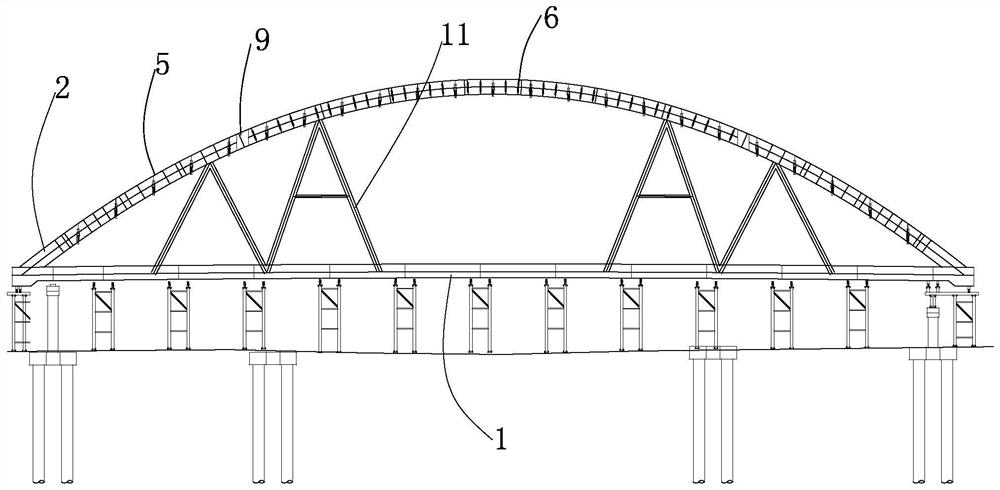 Lifting closure construction method for arch ribs of arch bridge