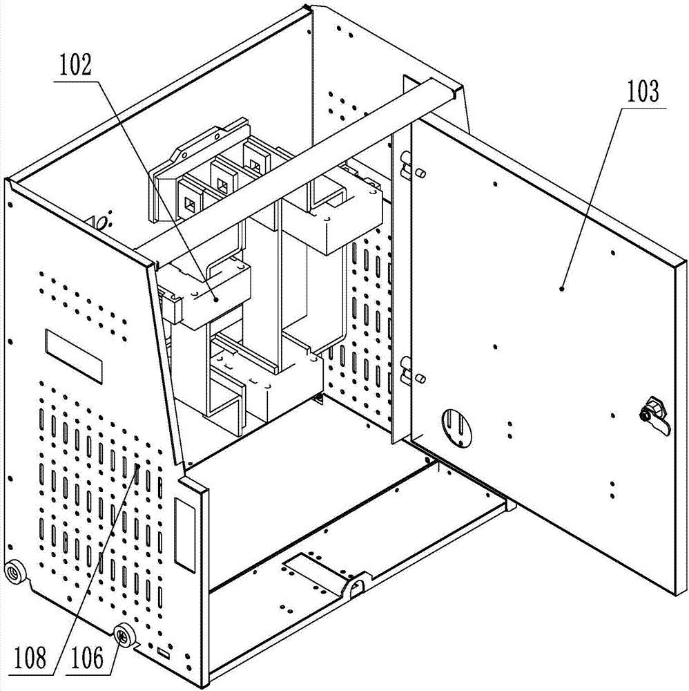 Drawer type metering module device, power distribution cabinet and maintenance method