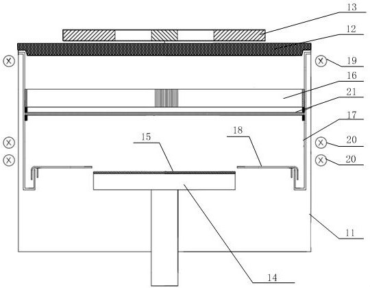 Ionized pvd device for improved filling uniformity