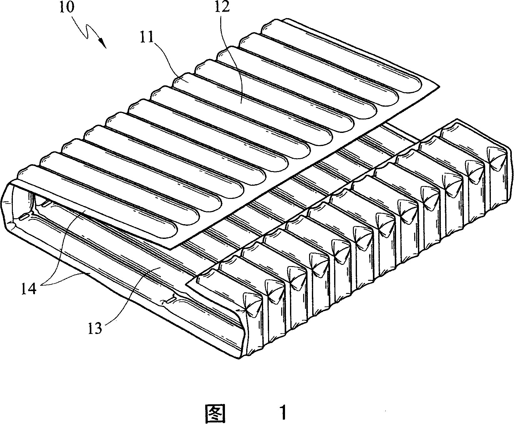 Air buffer sheet side wall turning device