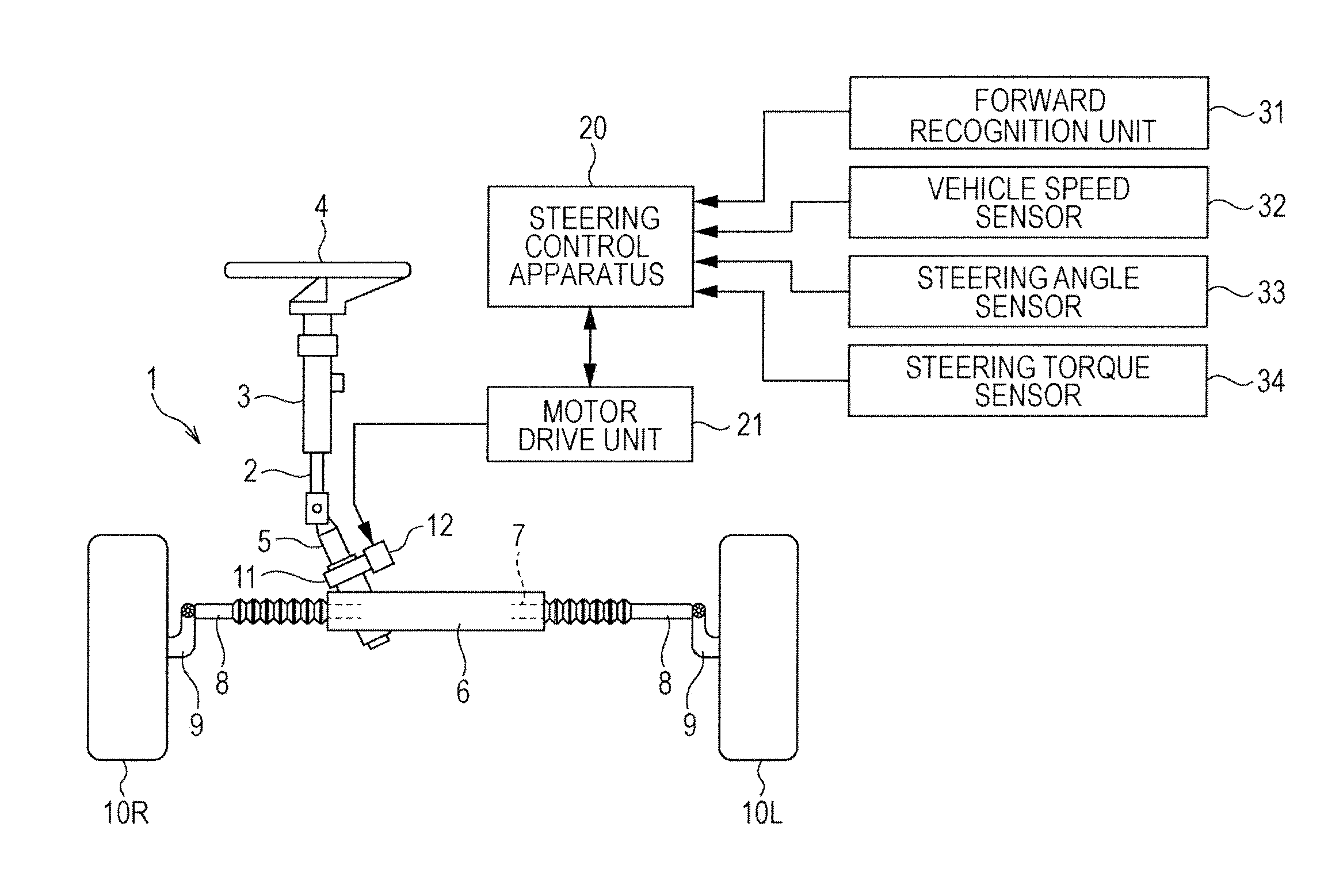 Lane keeping control system for vehicle