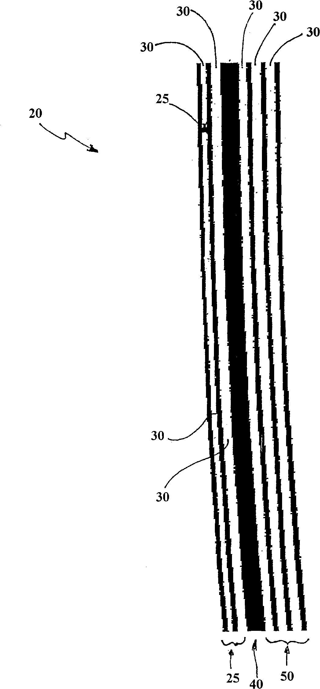 Rim for a bicycle wheel made from composite material with a wear indicator and wheel comprising such a rim