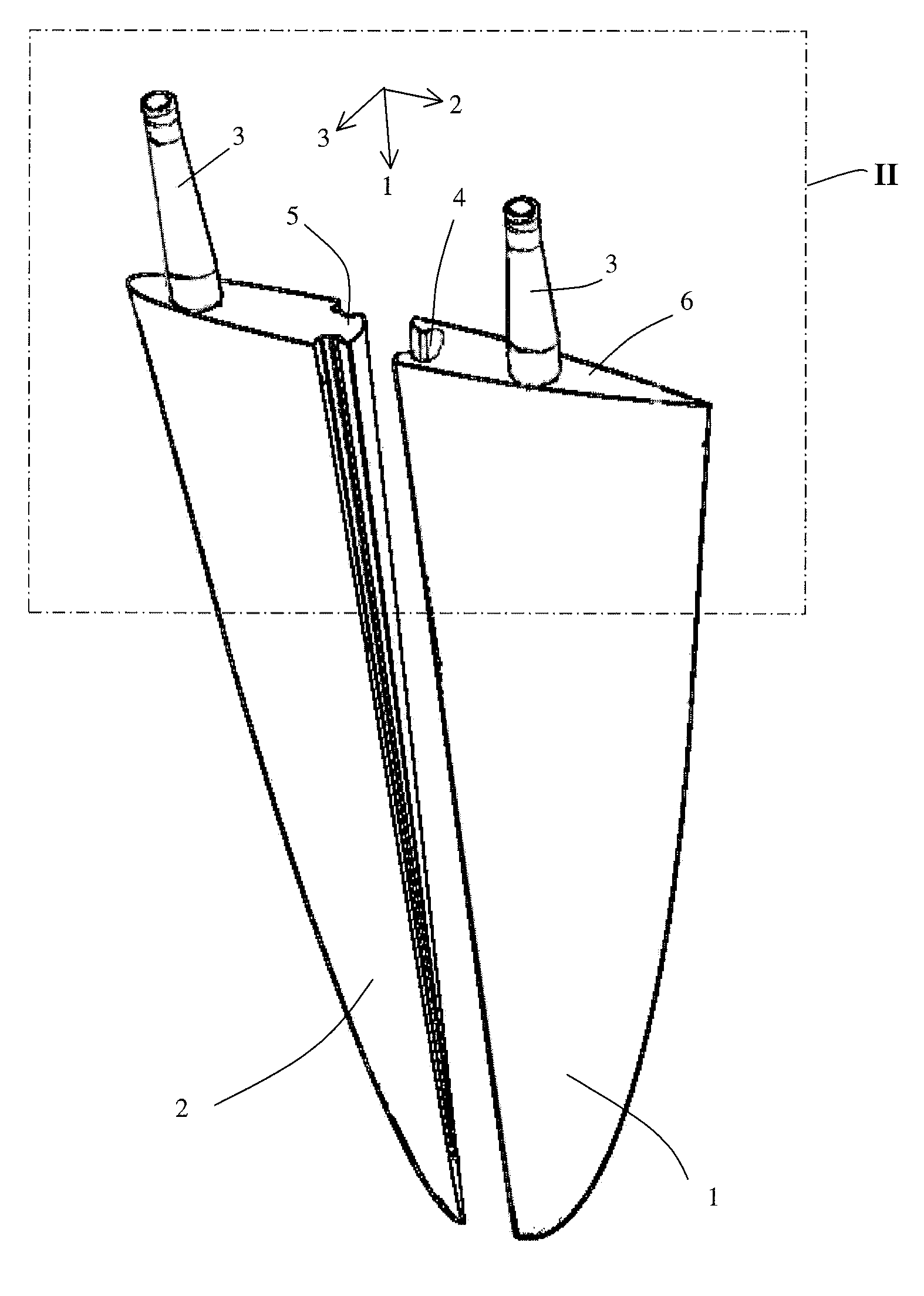 Dynamic fin comprising coupled fin sections