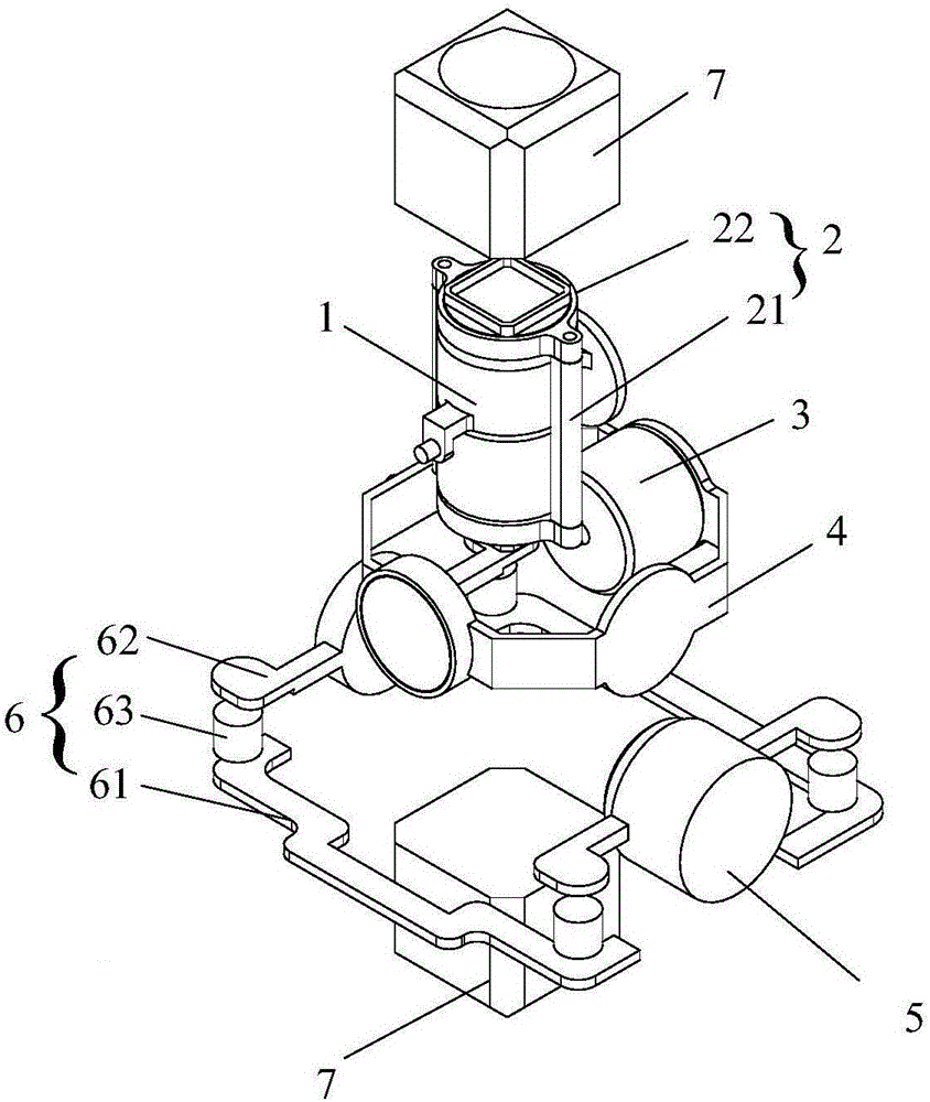 Triaxial holder of panoramic camera