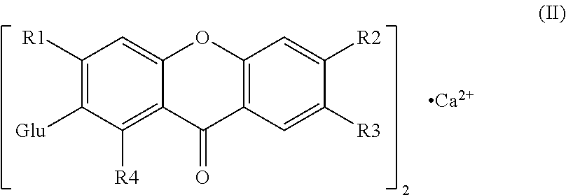 Mangiferin calcium salts, the method for its preparation and its use