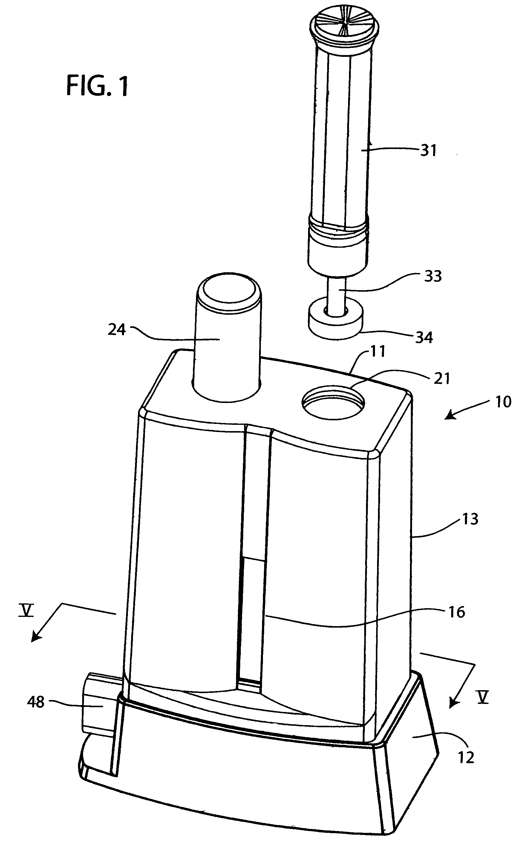 Saliva sample testing device