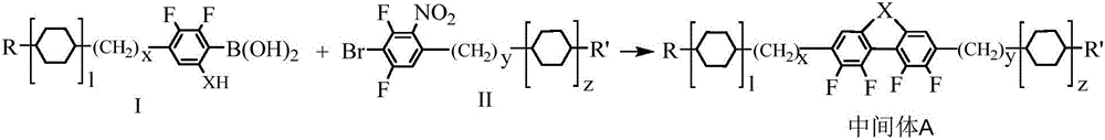 Laterally tetrafluoro-substituted dibenzoheterocyclic compound and preparation method thereof