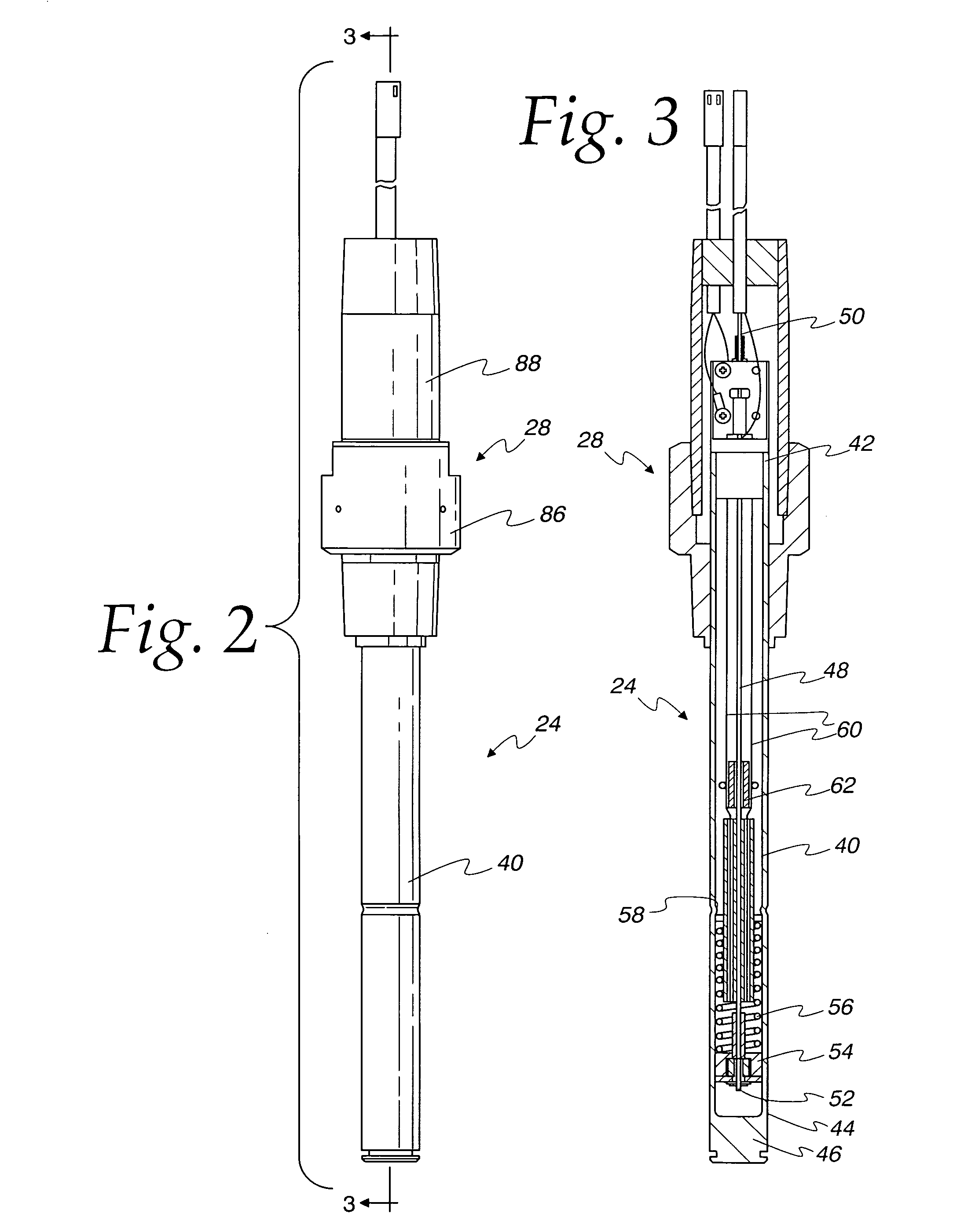 Magnetostrictive transmitter with improved piezoelectric sensor