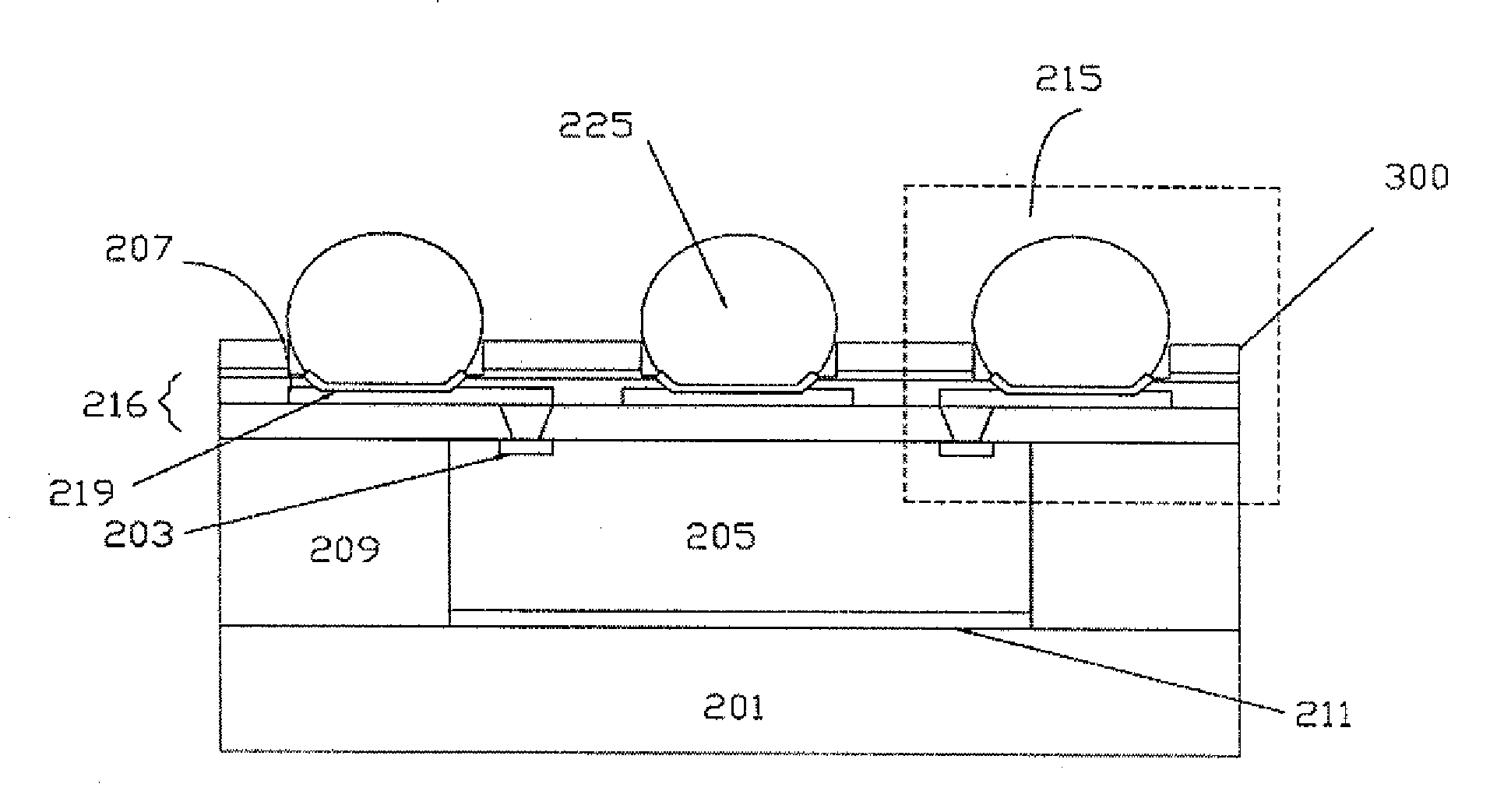 Inter-connecting structure for semiconductor package and method of the same