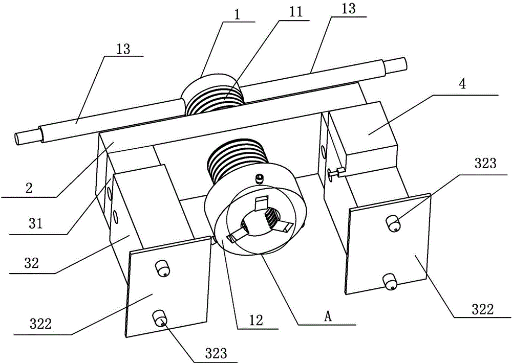 Spiral elevating ground wire drill device