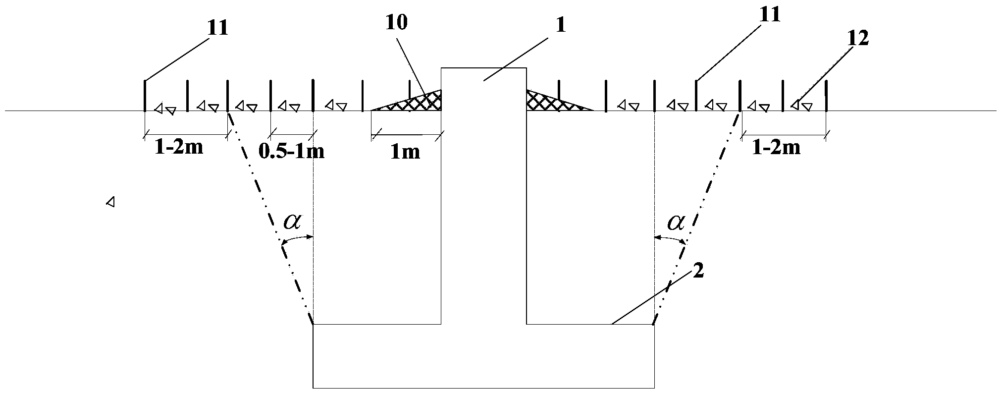 Wind prevention and sand fixation reinforcing method of transmission line tower foundation