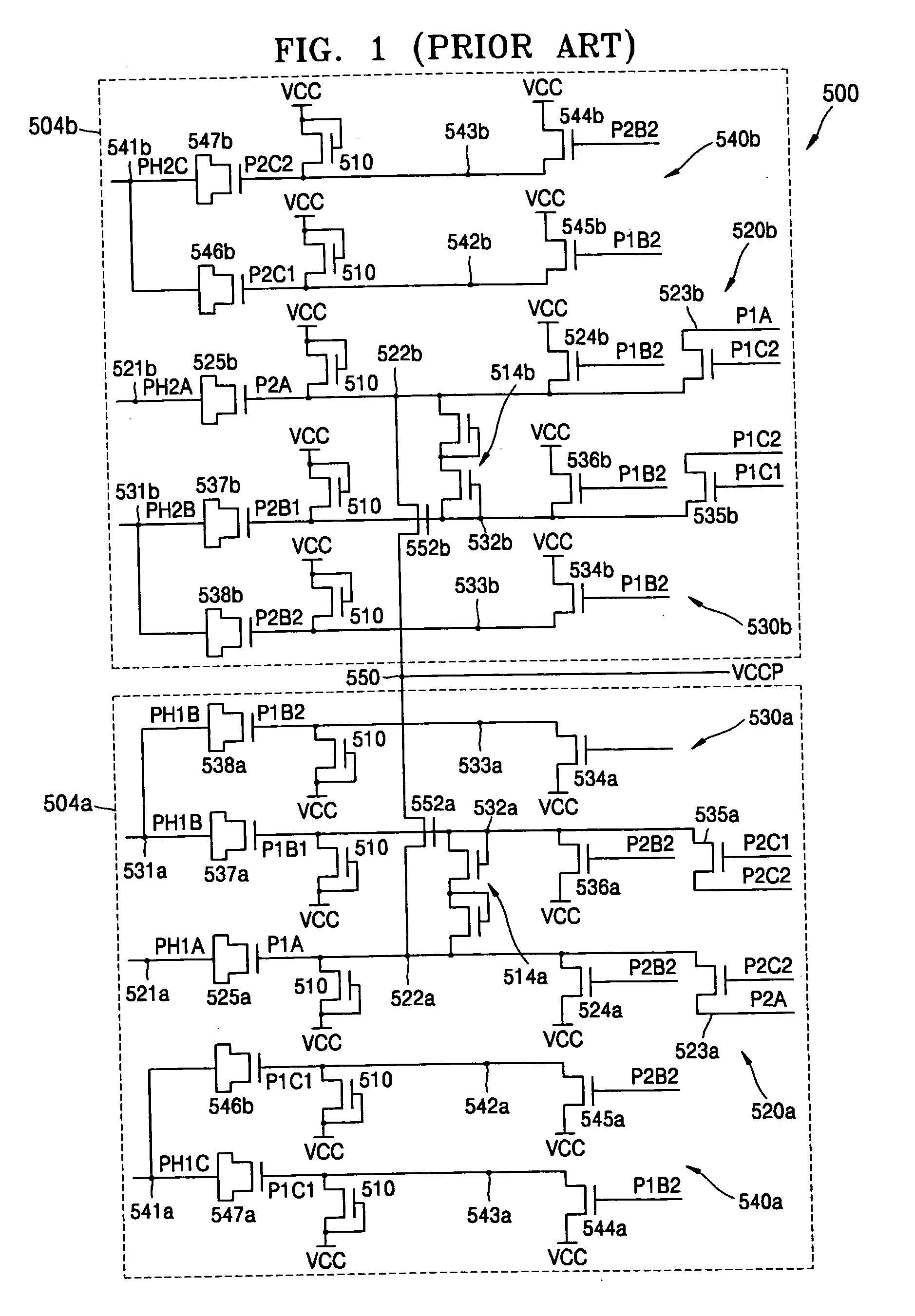 High voltage generating circuit preserving charge pumping efficiency